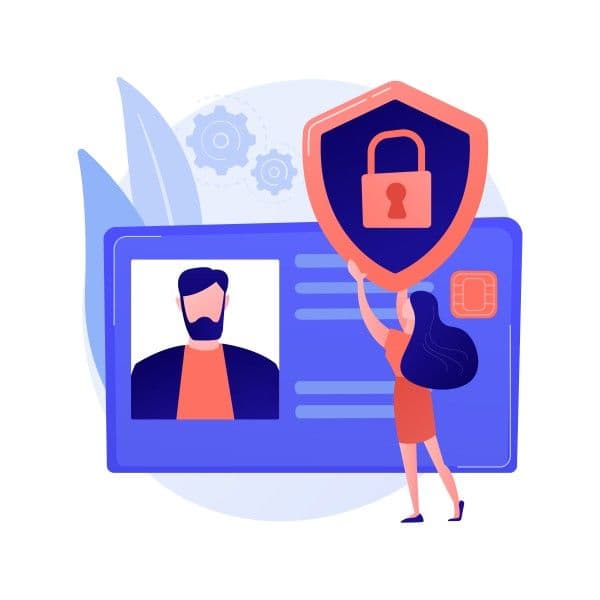 ilustración de tarjeta con chip para el control de acceso