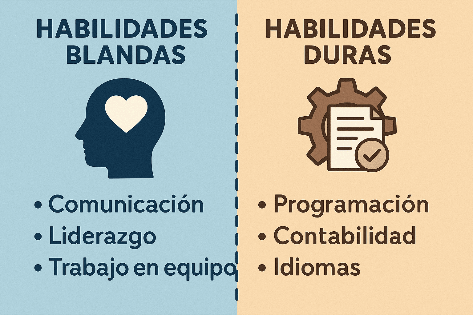 diferencias habilidades blandas y duras