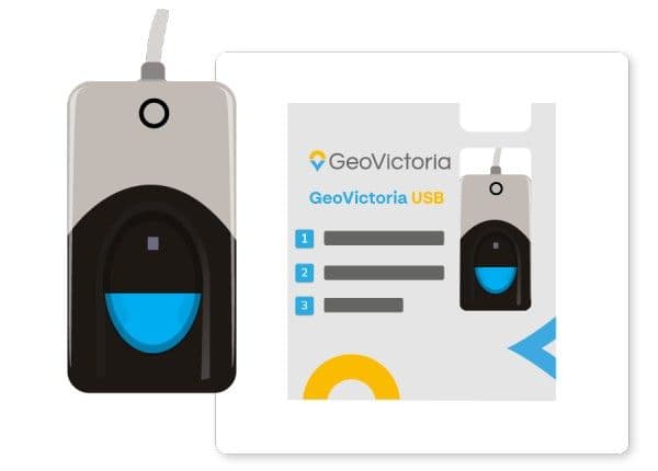 Lector de huella usb de GeoVictoria.