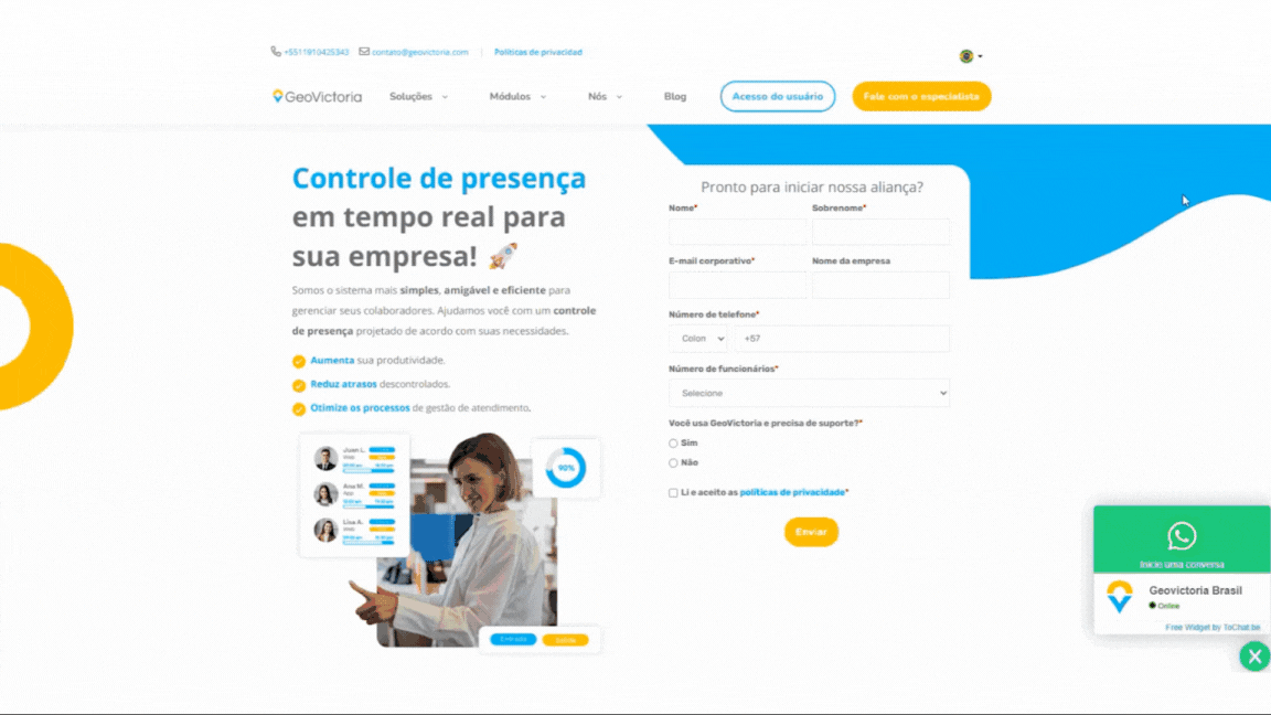 demo geovictoria brasil