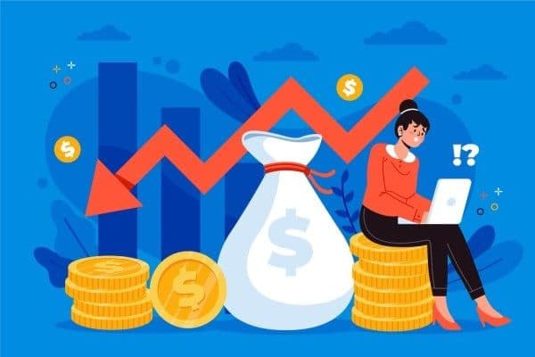 Ilustración de crisis económica en la empresa, una de las causas de despido de necesidad de la empresa.