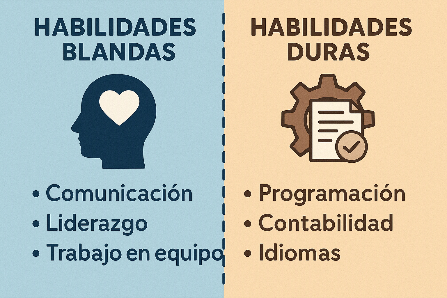 diferencias habilidades blandas y duras