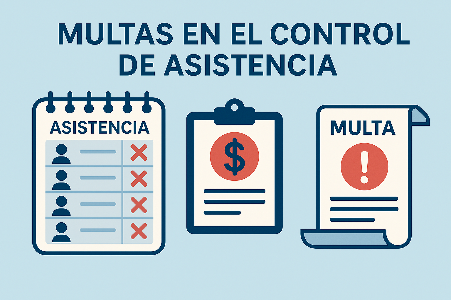 Multas en el control de asistencia